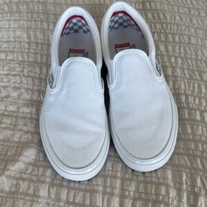 Vans Classic White Slip Ons